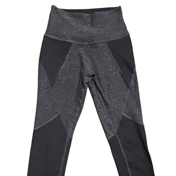 Beyond Yoga Colorblock Leggings Black/Heather Gray Women's XS Super Soft - Picture 2 of 9